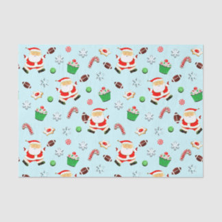 Football Christmas Holiday Tissue Paper