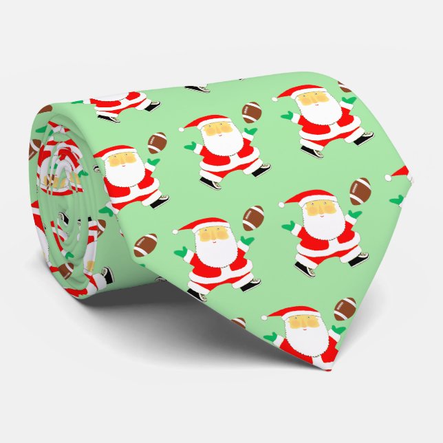 Football Christmas Novelty Tie (Rolled)