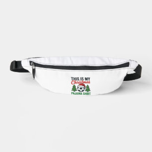 Football Christmas Pajama Shirt Fanny Pack