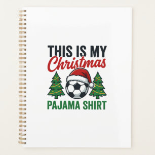Football Christmas Pajama Shirt Planner