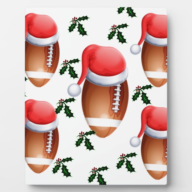 FOOTBALL CHRISTMAS PLAQUE (Front)