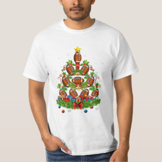 Football Christmas Tree Decor T-Shirt