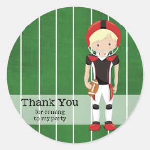 Football Classic Round Sticker