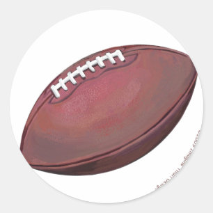 Football Classic Round Sticker