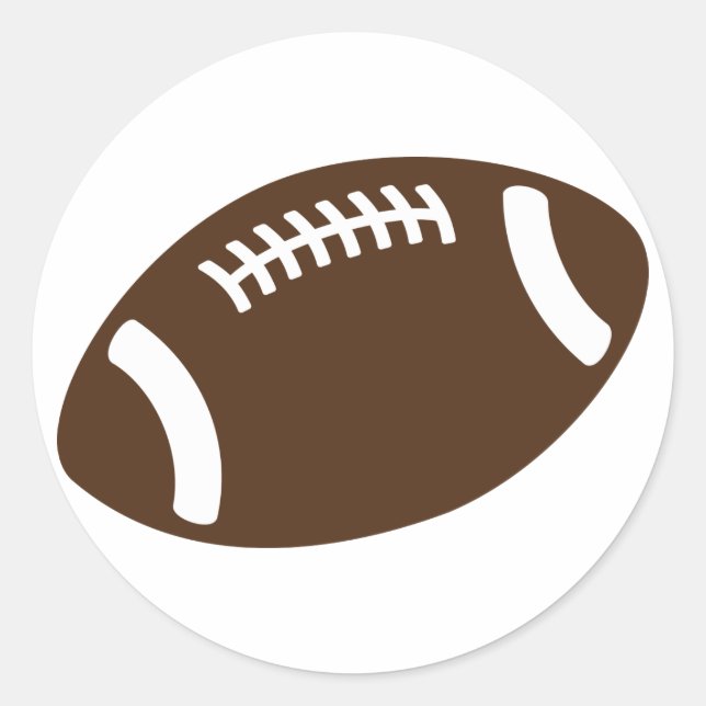 Football Classic Round Sticker (Front)