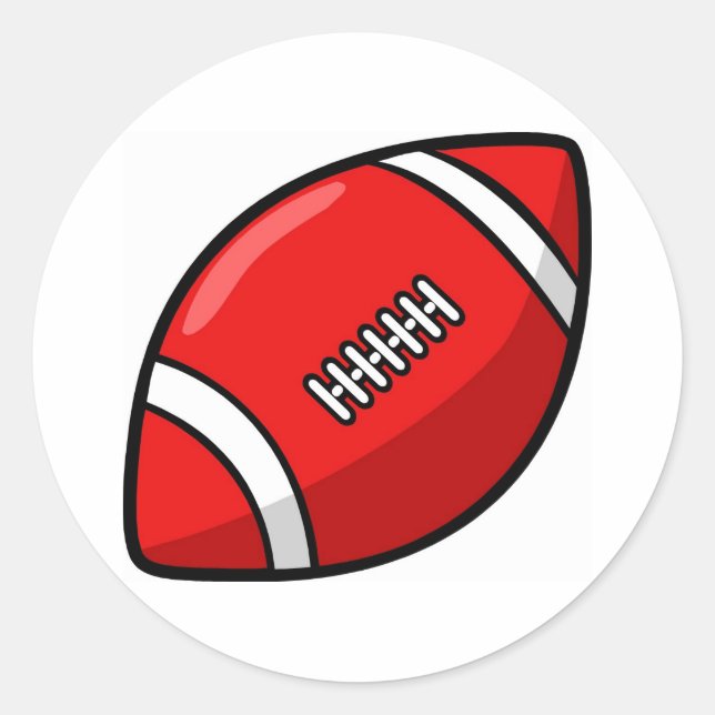 Football Classic Round Sticker (Front)