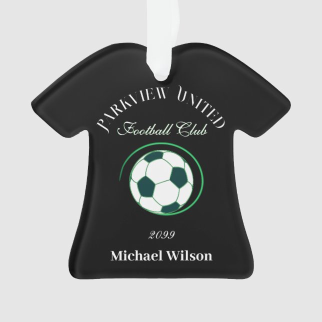 Football Club Bar Chemise En Forme D'Ornement (devant)