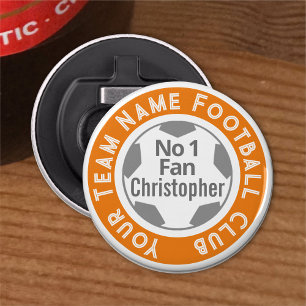 Football Club Name on a Bottle Opener