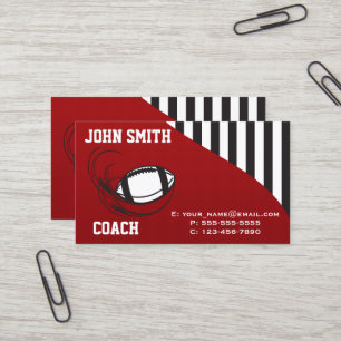 Football Coach Business Card