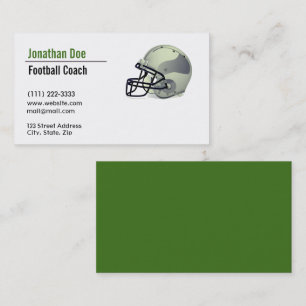Football Coach Business Card
