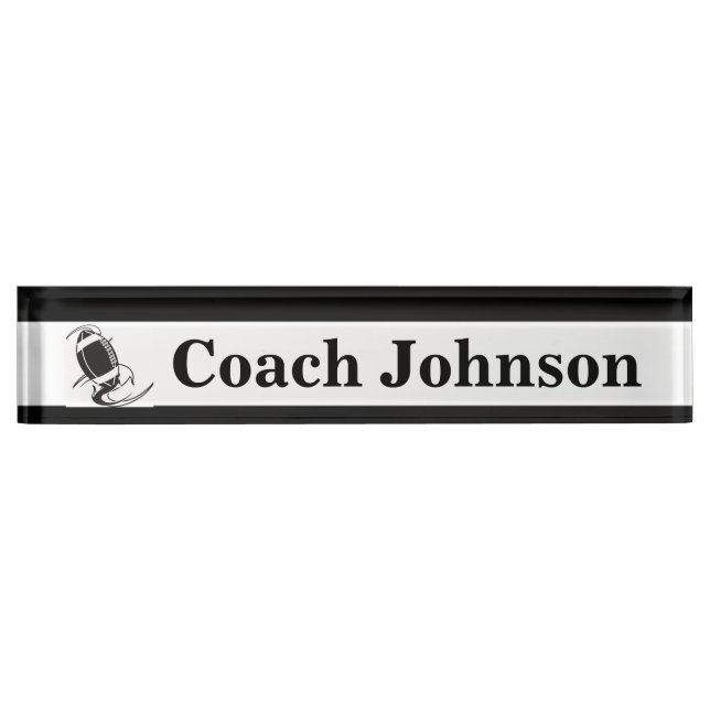 Football Coach | DIY Name Nameplate (Front)