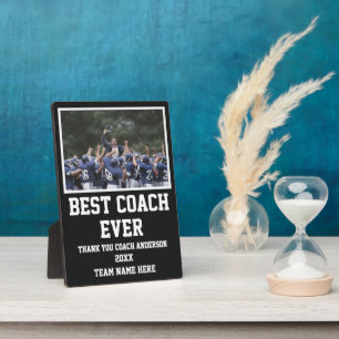 Football Coach Gifts From Team Player Photo Custom Plaque