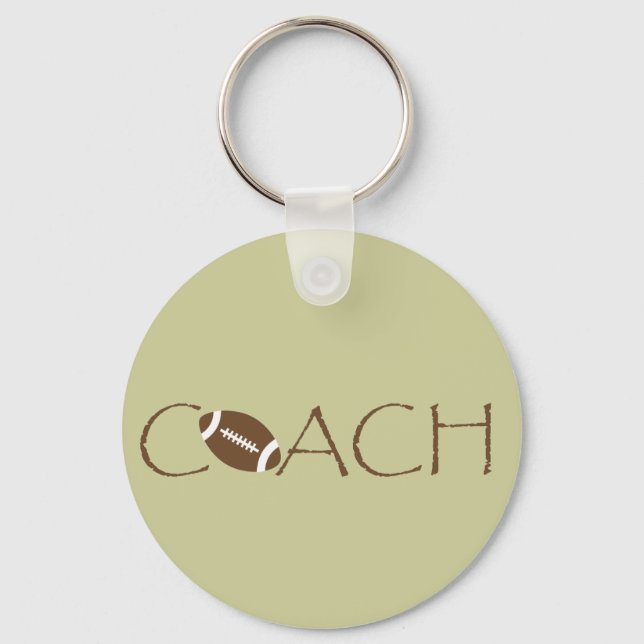 Football coach keychain (Front)