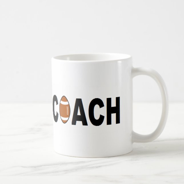 Football Coach Personalized Coffee Mug (Right)