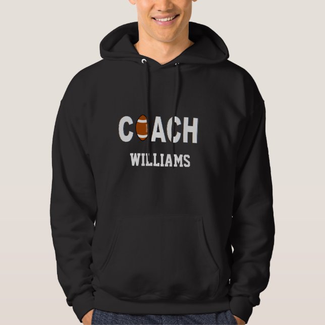 Football Coach Personalized Hoodie (Front)