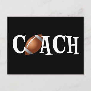 Football Coach Postcard