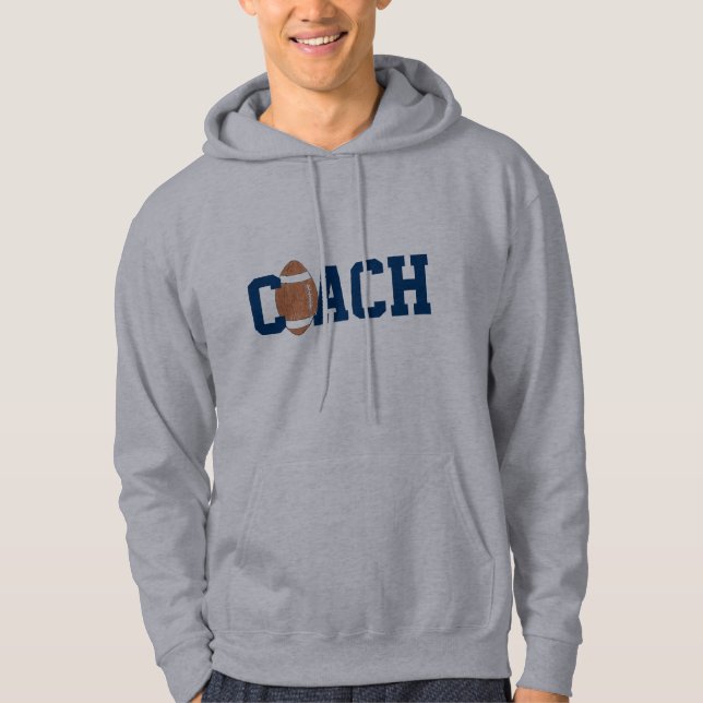 Football coach sweatshirt - customized (Front)
