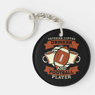 Football Coffee Keychain