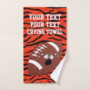 Football Crying Towel Your Text and Colour