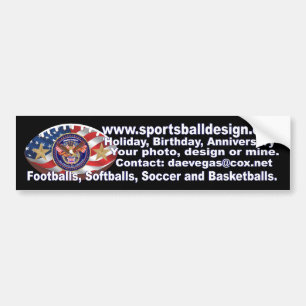 football  Custom Bumper Sticker