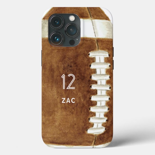 Football Custom Name & Number Case-Mate iPhone  Case-Mate iPhone Case (Back)