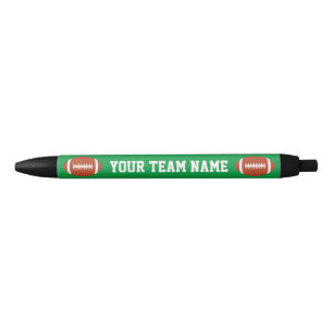 Football Custom Team Name and Color Sports Coach Black Ink Pen