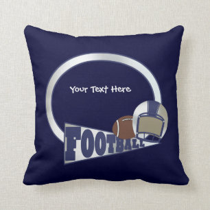 Football (customizable) throw pillow