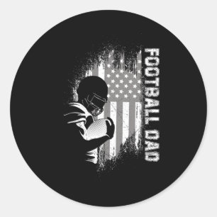 Football Dad American Football Classic Round Sticker