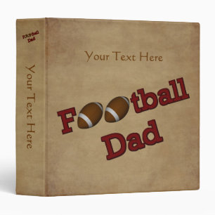 Football Dad Personalized Binder