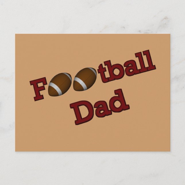 Football Dad Postcard (Front)