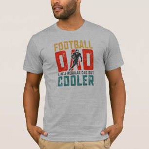 Football Dad Retro Text Design T-Shirt