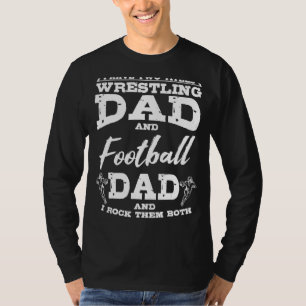 Football Dad Wrestling Sport Wrestler Player Fathe T-Shirt
