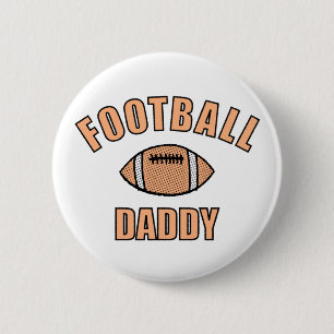 Football Daddy Drawing And Text 2 Inch Round Button