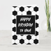 Football Design Birthday Greeting Card 