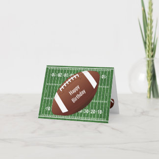 Football Design Birthday Greeting Card