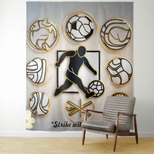 "Football Design Concepts" Tapestry