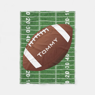 Football Design Fleece Blanket