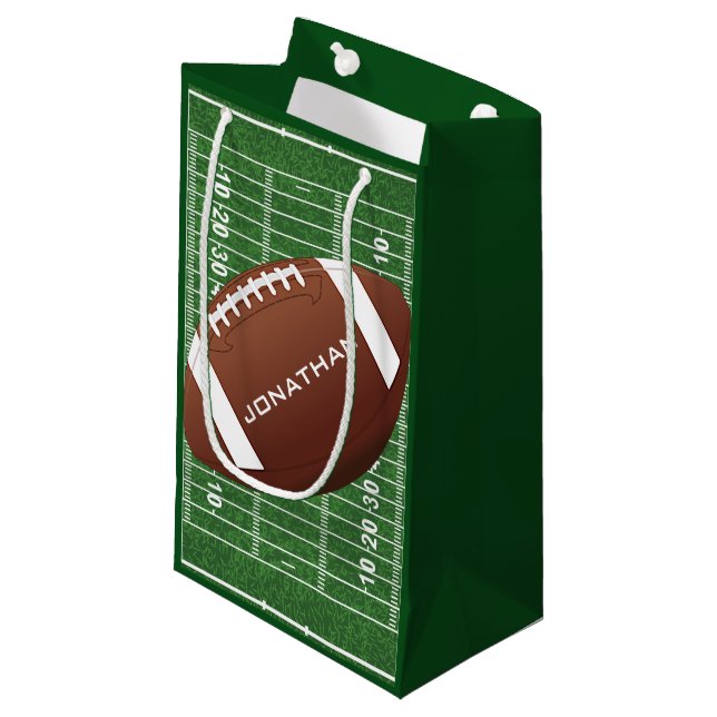 Football Design Gift Bag (Front Angled)