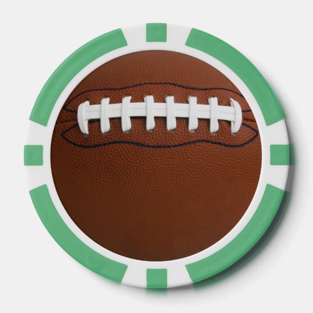 Football Design Poker Chips (Front)