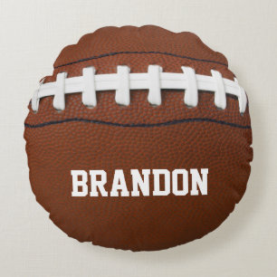 Football Design Round Pillow