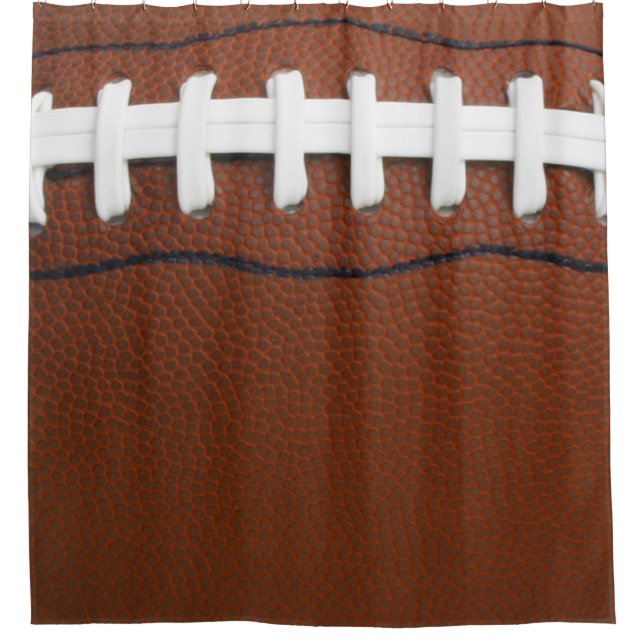 Football Design Shower Curtain (Front)