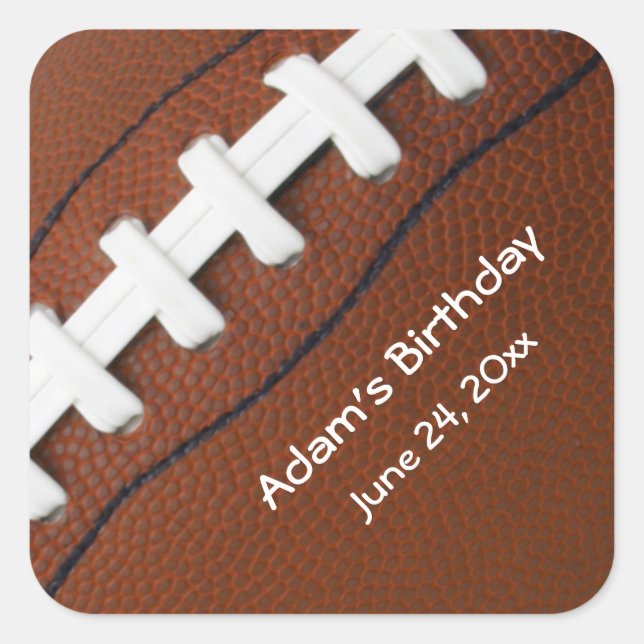 Football Design Sticker (Front)