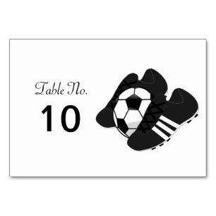 Football Design Table Number