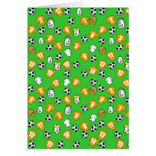 Football Design with Orange Gold Shirts