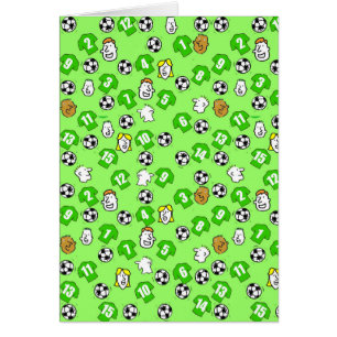 Football Design with Shirts in Green