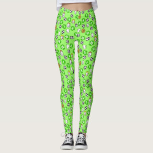 Football Design with Shirts in Green Leggings
