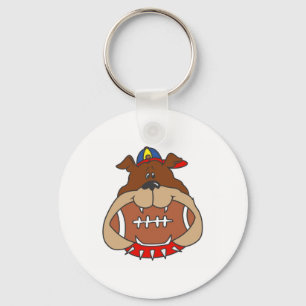 football dog keychain