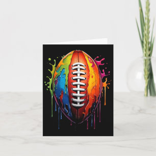 Football Drip Graphic Sports Ball Player Boy Fan S Card