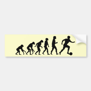 Football Evolution Bumper Sticker
