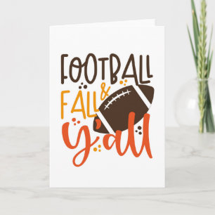 Football Fall & Y'all Card